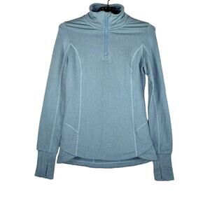 Mondetta Herringbone Quarter Zip Pullover Long Sleeve Activewear XS